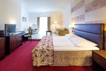 Фото номера Двухместный номер &quot;Комфорт Плюс&quot; с 1 кроватью Отель Papuga Park Hotel Wellness&amp;Spa г. Бельско-Бяла 3