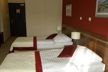 Фото номера Двухместный номер с 1 кроватью или 2 отдельными кроватями Отель Hotel Dębowiec г. Бельско-Бяла 14