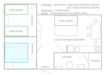 Фото номера Апартаменты с 2 спальнями Апартаменты Green House - Two Bedroom Apartment г. Бельско-Бяла 76