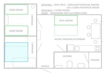 Фото номера Апартаменты с 2 спальнями Апартаменты Green House - Two Bedroom Apartment г. Бельско-Бяла 16